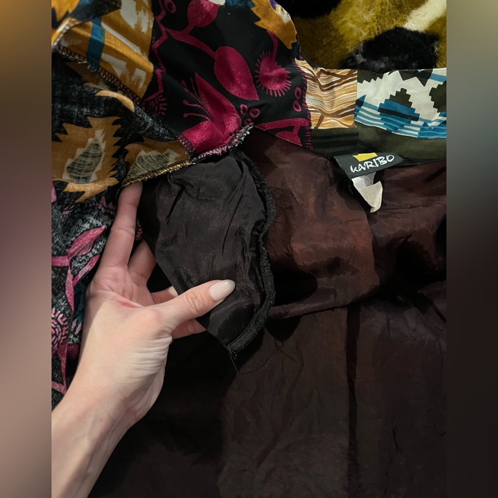 Multi Colored/Boho Patterned Cardigan Vintage L K… - image 6